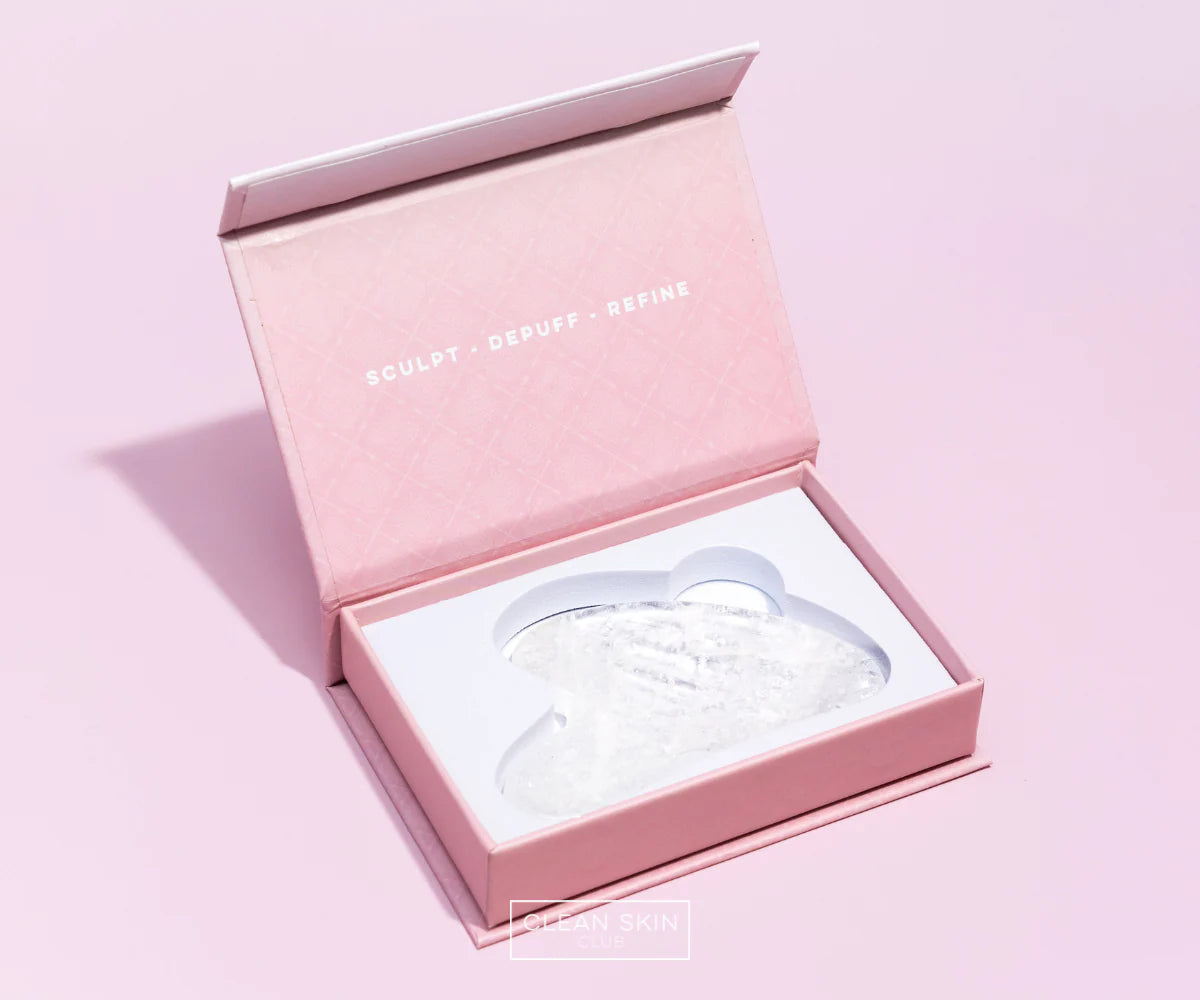 Clean Skin Club White Quartz Gua Sha Sculpting Stone