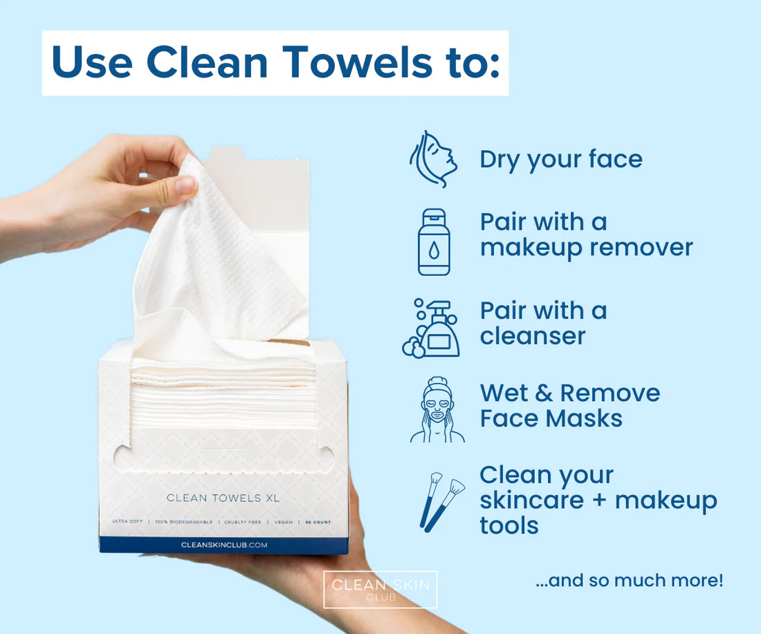 Clean Skin Club Towels XL 50 Count