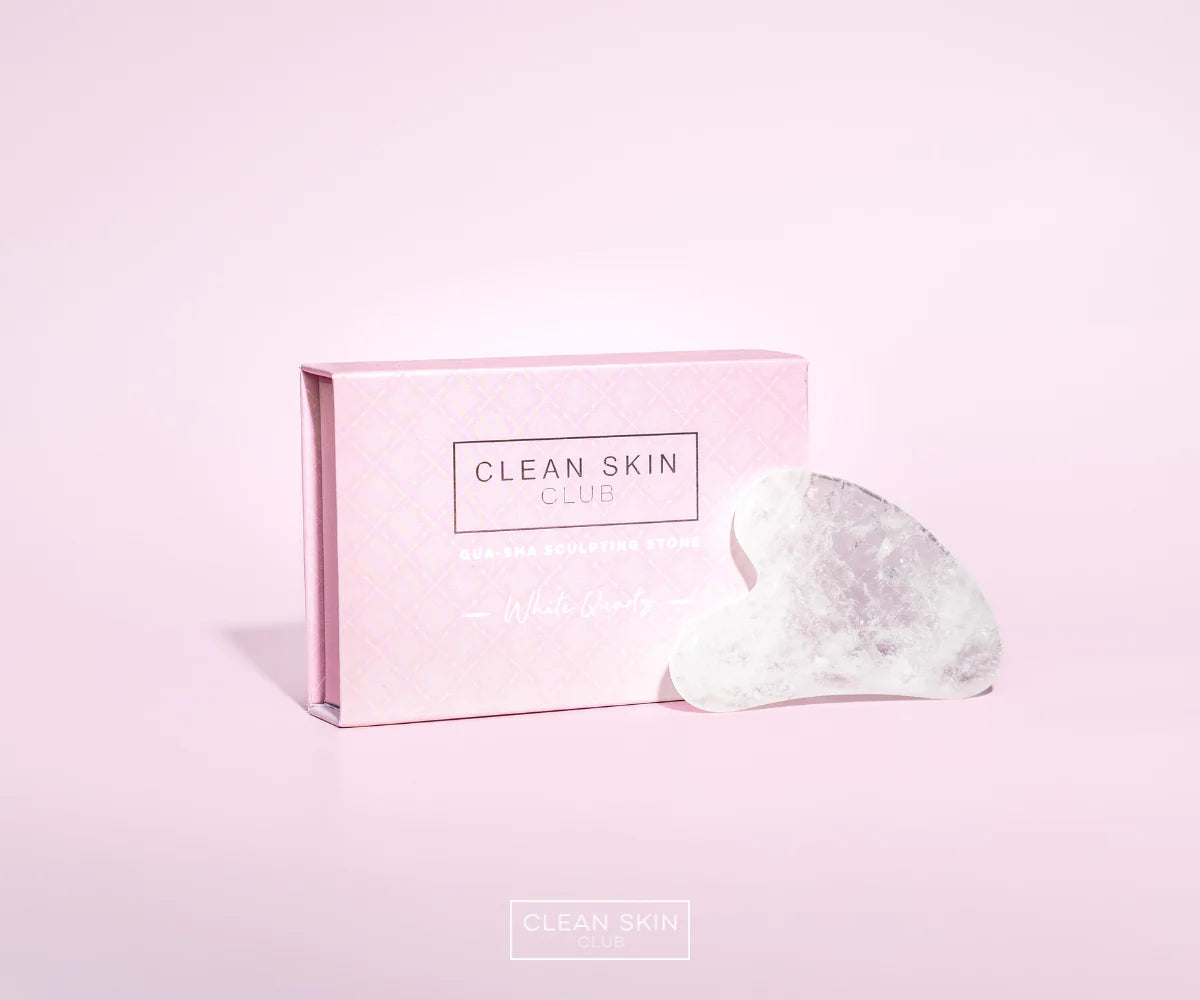 Clean Skin Club White Quartz Gua Sha Sculpting Stone