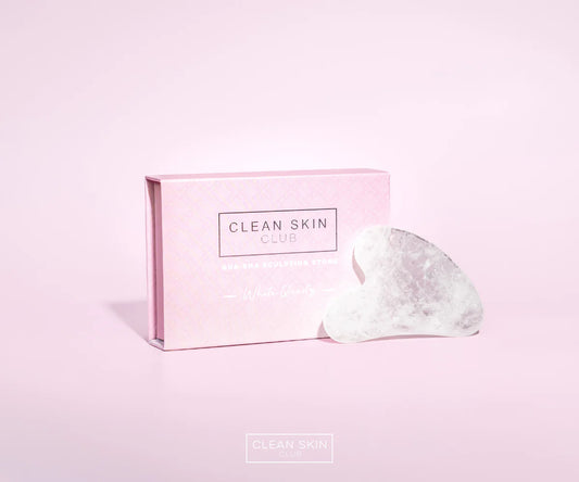 Clean Skin Club White Quartz Gua Sha Sculpting Stone